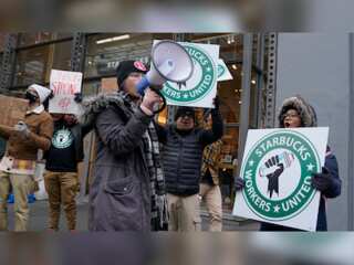 World Business Watch: Starbucks workers at more than 100 stores go on strike in US