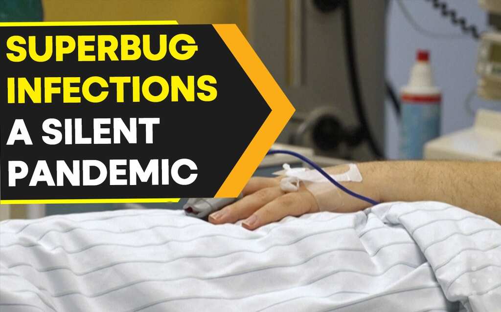 What are superbug infections that have surged in Europe due to the COVID pandemic?