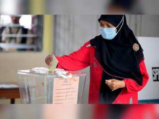 Malaysia's 15th General Elections: Opposition leader Anwar Ibrahim casts vote
