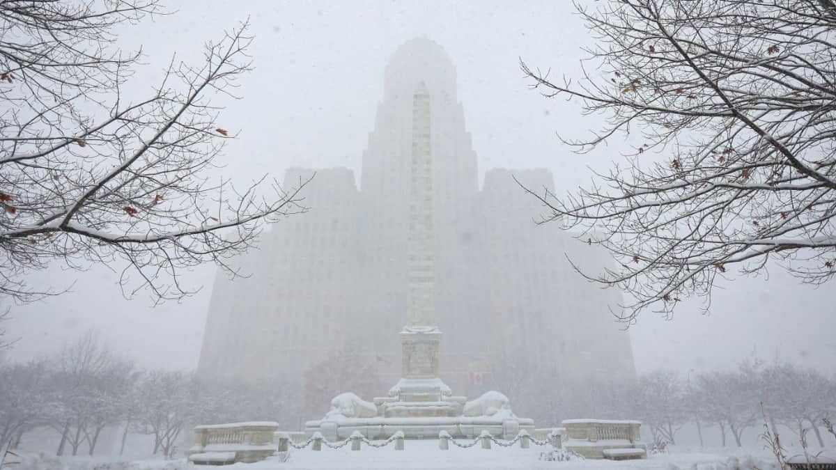 Two people died amid the storm