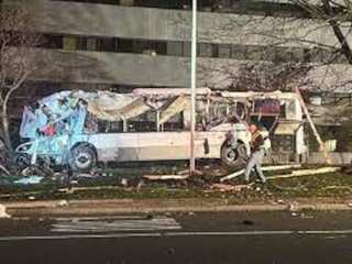 Several people injured as bus crashes near Brandeis University in Waltham