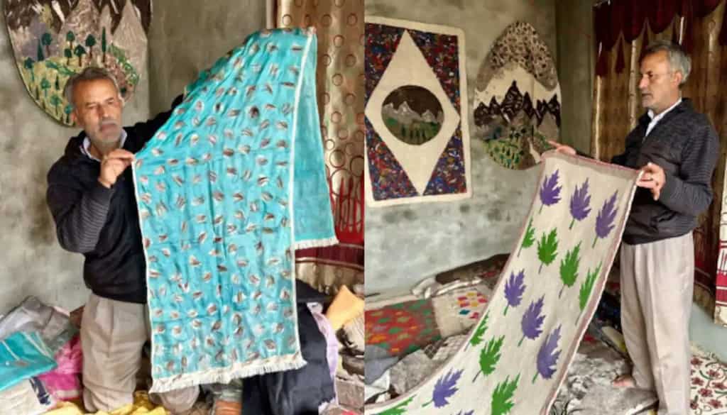 Kashmir: Artisan makes traditional Namda with a new twist | India