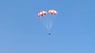 ISRO tests parachute system that's meant to land Indian astronauts safely on water