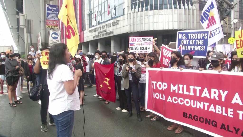 Activists Protest Against U.S. Vice President Harris' Philippines Visit