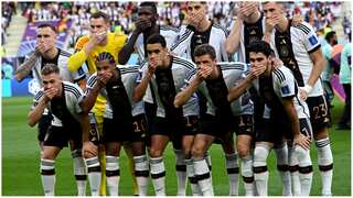 Germany players cover mouth in protest over ‘One love armbands' ban by FIFA