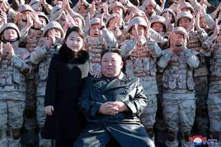 Kim says North Korea will have world's strongest nuclear force, makes second appearance with daughter