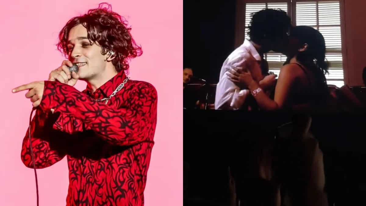 Matty Healy, lead vocalist of The 1975 band, shocks concertgoers by kissing fan onstage Matty Healy, lead vocalist of The 1975 band, shocks concertgoers by kissing fan onstage