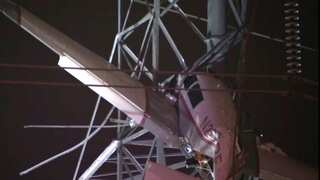 Two rescued from plane that crashed into live power lines in Maryland