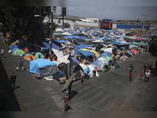 Police dismantle Mexican migrant camps at US border citing 'security' as reason