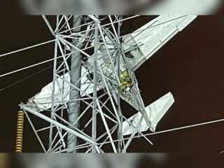 US plane crashes into transmission tower in Maryland