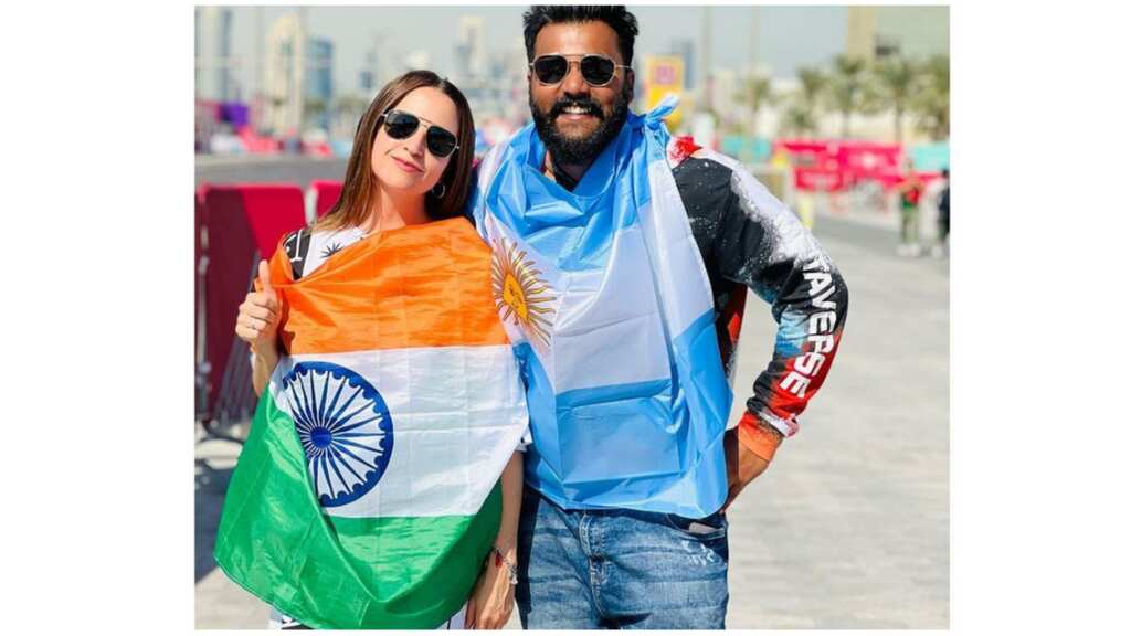 WATCH: An Argentinean woman spotted wearing Indian flag at FIFA World Cup, wins hearts