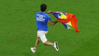 FIFA World Cup: Man holding rainbow flag invades Portugal vs Uruguay match - Watch