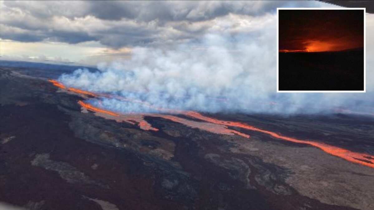 Hawaii: Videos show lava flowing from Mauna Loa volcano eruption - Watch Hawaii: Videos show lava flowing from Mauna Loa volcano eruption - Watch