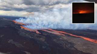 Hawaii: Videos show lava flowing from Mauna Loa volcano eruption - Watch