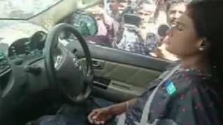 Click to view: Andhra Pradesh CM's sister Sharmila Reddy remains in car as cops tow it away