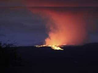 Watch: The world's largest active volcano burst into life for the first time in 40 years