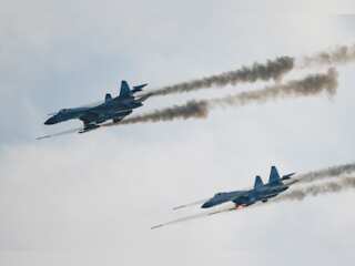 Watch: Russia releases video of its fighter jets firing at the Ukrainian army