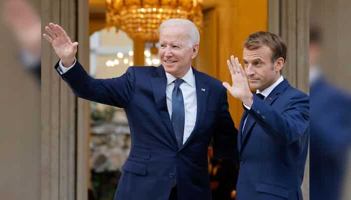 Macron, Biden pledge to hold Russia accountable for 'war crimes'