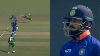 WATCH | Stunned Virat Kohli walks off after Bangladesh skipper Litton Das takes a brilliant catch