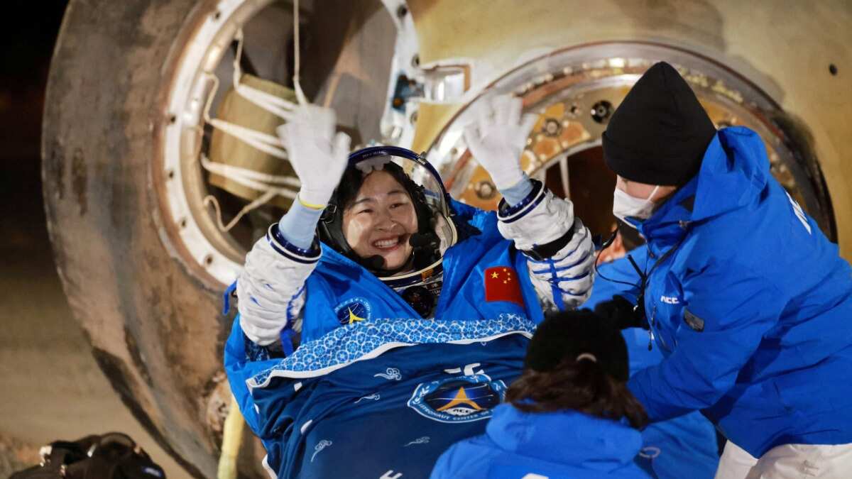 Chinese astronauts land back on Earth after a six-month mission