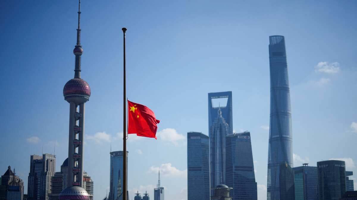 Flags at half-mast