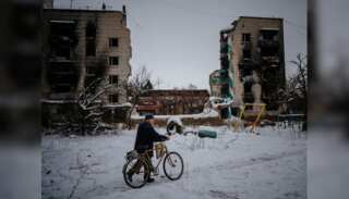 Watch: Frosty weather in Kyiv as temperatures plunge