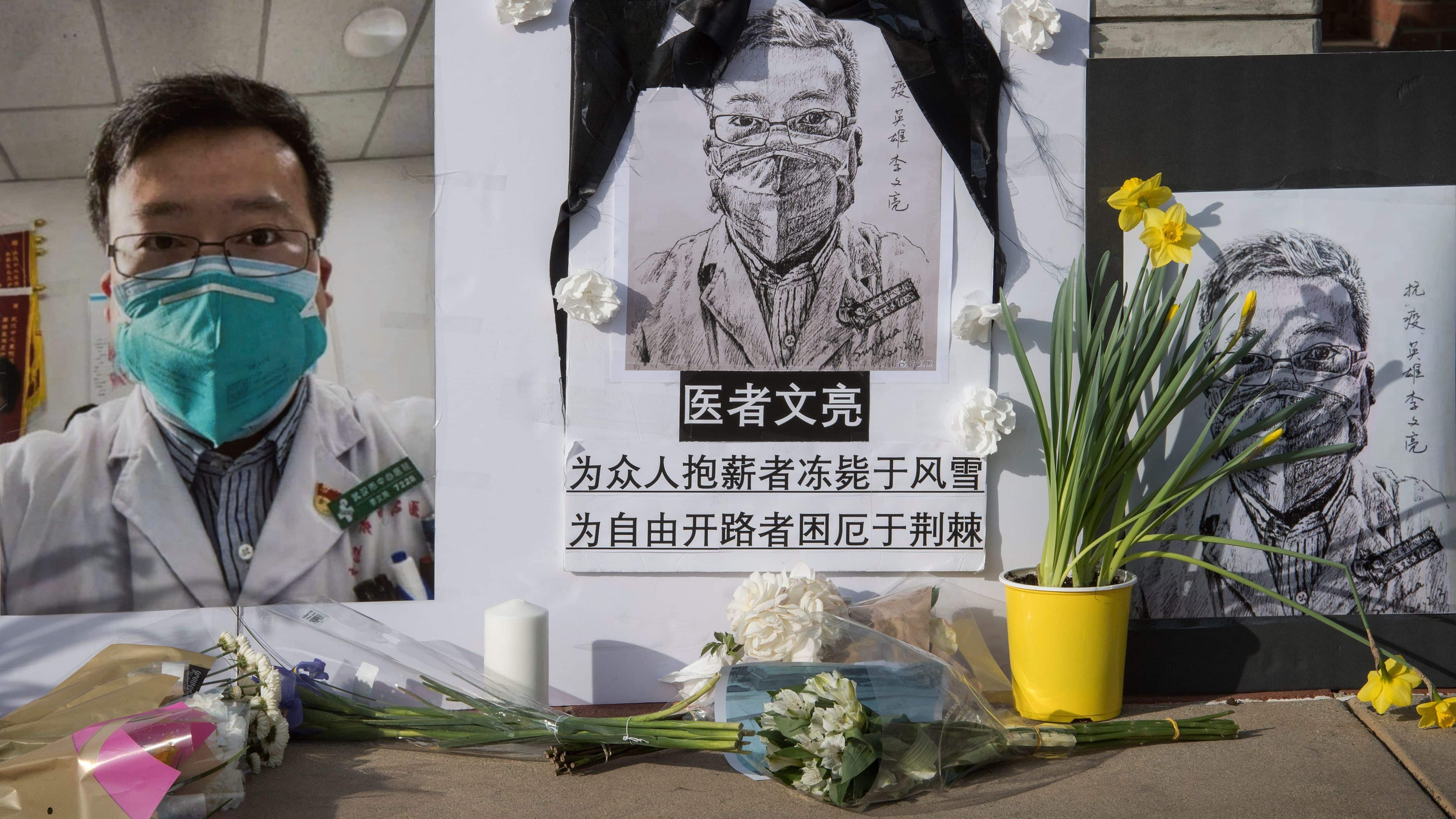Li Wenliang: People pay tribute to 'hero' doctor as China eases strict Covid restrictions Li Wenliang: People pay tribute to 'hero' doctor as China eases strict Covid restrictions