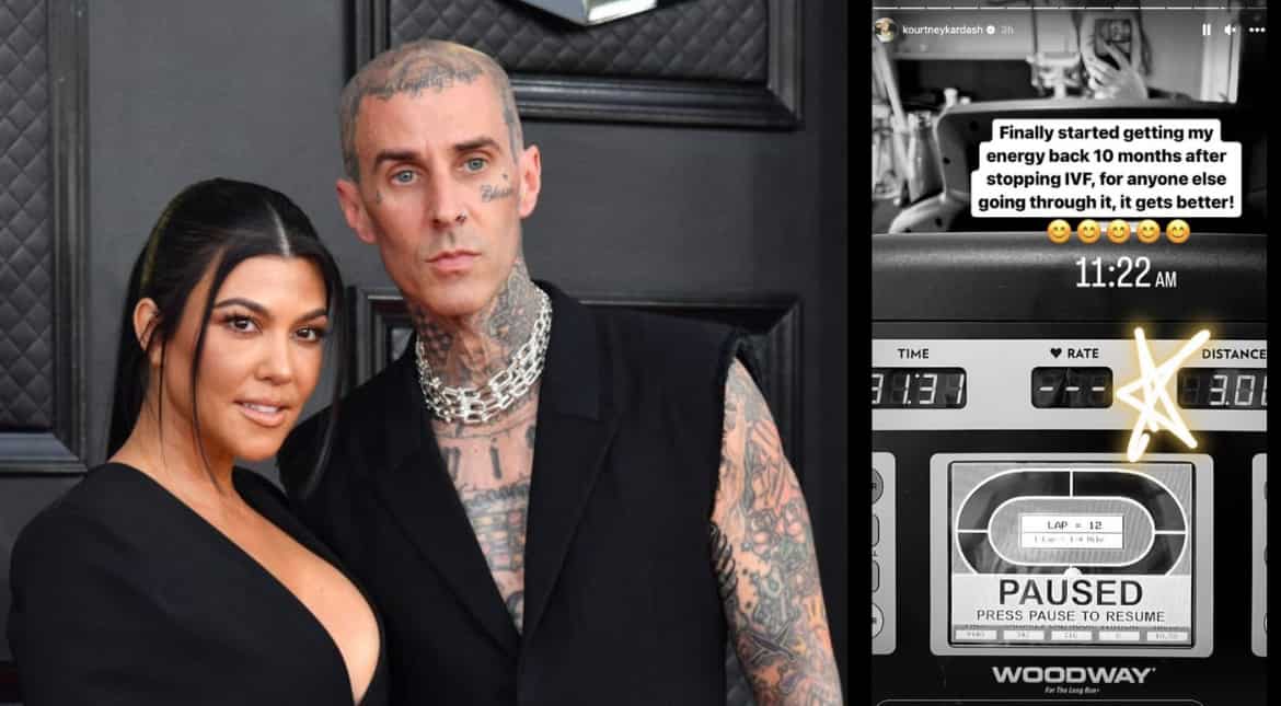 Kourtney Kardashian has a positive message for women undergoing IVF treatment