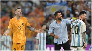 Sergio Aguero slams Netherlands' Wout Weghorst in a heated exchange after QF clash, asks him to SHUT UP!