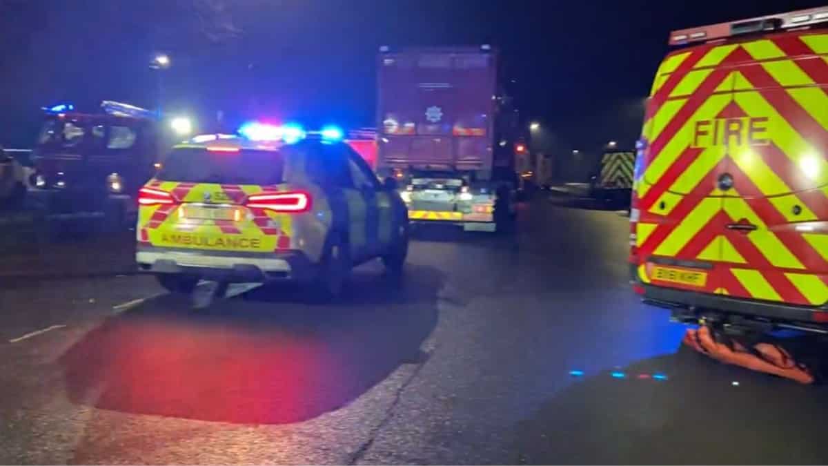 Four children in cardiac arrest after falling through ice on Solihull lake near Birmingham, UK