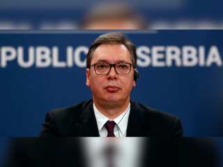Serbian President calls for peace in Kosovo amid protest