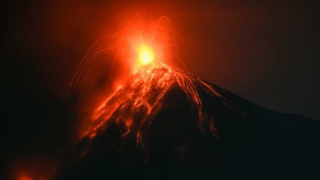 WATCH: One of the most active volcanoes in Central America erupts, spews lava and ash