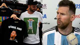 'What are you looking at, you fool?': Messi's taunt on T-shirts and mugs now. SEE PICS