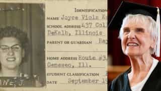90-year-old woman graduates from US university after dropping out in 1951