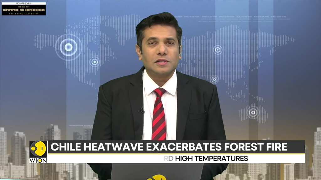 Heatwave hit Chile with record-high temperatures; heatwave exacerbates forest fire