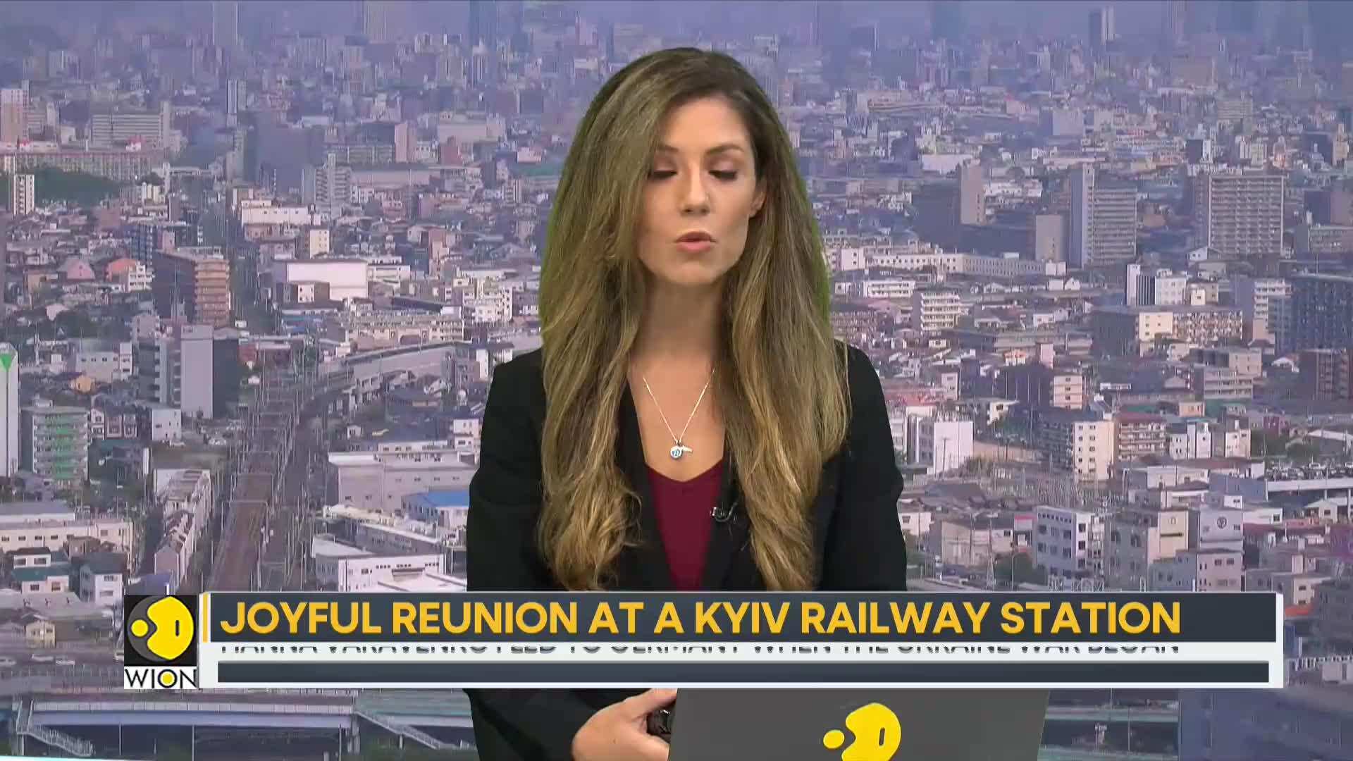 Russia Ukraine War Joyful Reunion At Kyiv Railway Station Amid Massive 