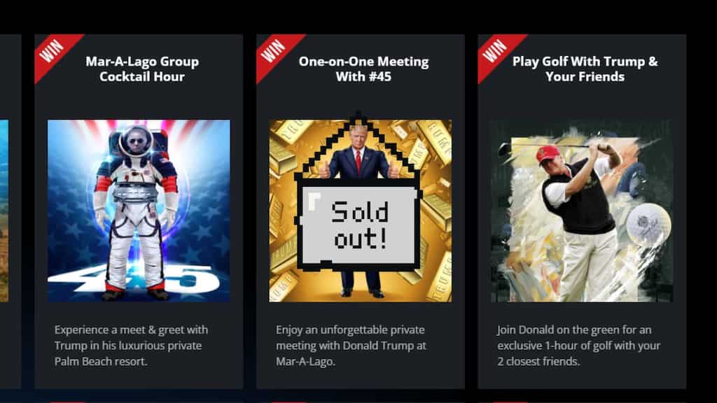 Donald Trump NFTs a wild hit, sold-out within hours of rollout