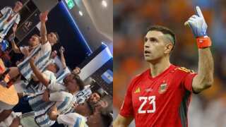 WATCH: Argentine players mock Kylian Mbappe in the dressing room after World Cup victory