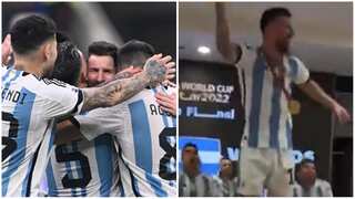 UNMISSABLE! Argentina captain Lionel Messi's table dance with FIFA World Cup trophy goes viral - Watch