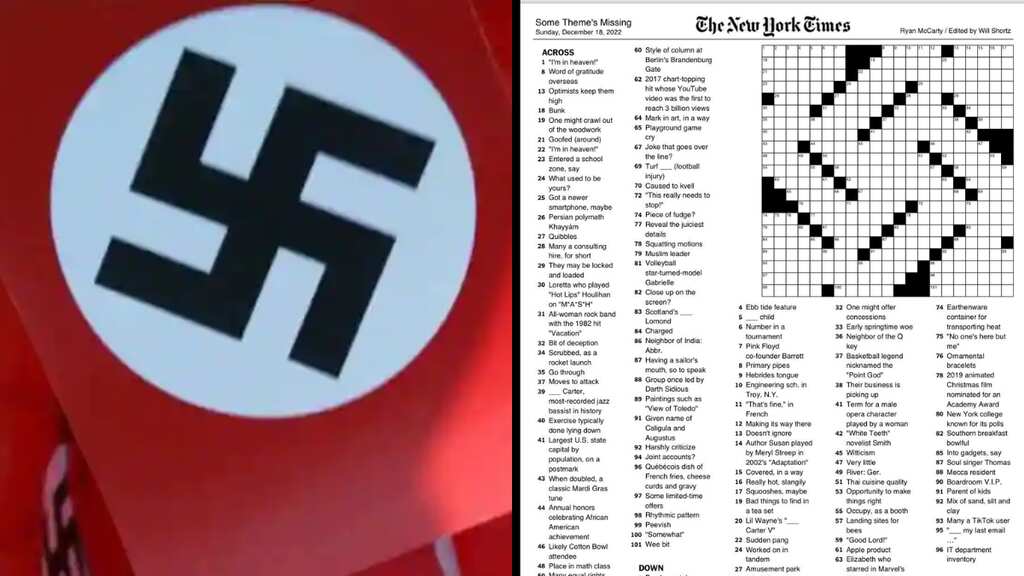 NYT faces backlash for crossword resembling Nazi symbol on first day of Hanukkah