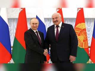 Putin lands in Minsk, holds talk with Belarus President Lukashenko