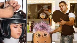 WATCH: It's all in the hair! Syrian hairstylist sets world record for the highest Christmas tree hairstyle