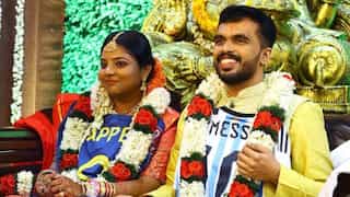 India: Football fan couple ties the knot wearing Argentina & France FIFA world cup jerseys