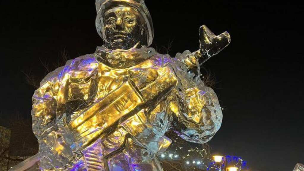 Russia: From Ice soldiers to Z symbol, a different kind of Christmas in Siberia's Chita, IN PICS