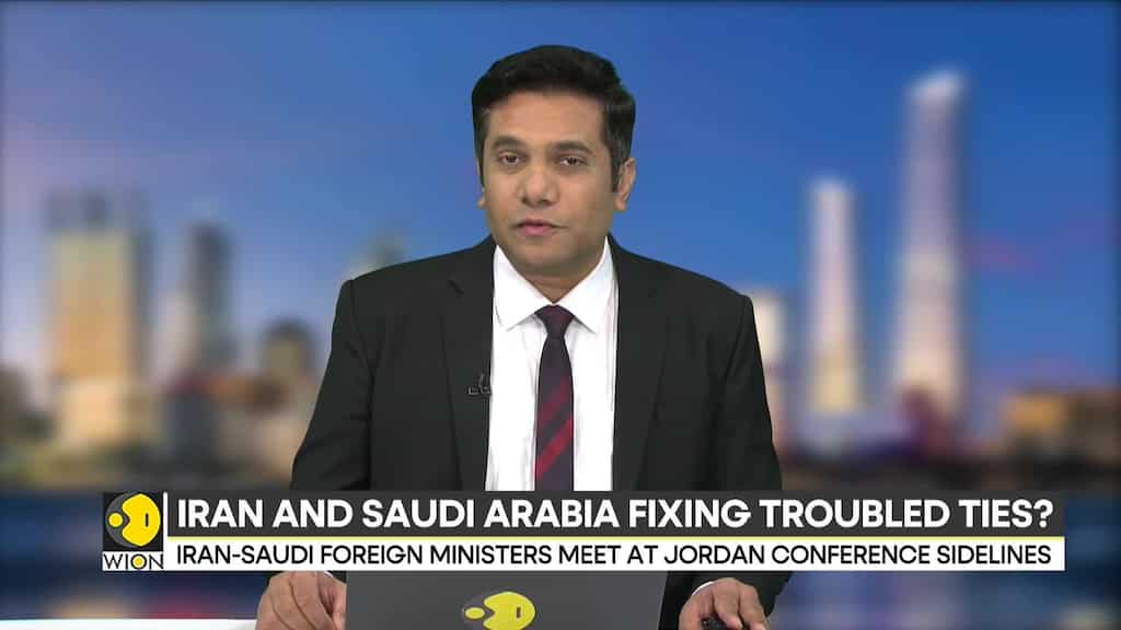 Iran foreign minister meets Saudi counterpart at Jordan conference sidelines