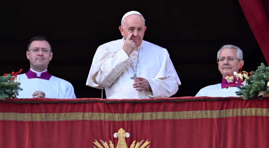 In Christmas message, Pope Francis appeals to end ‘senseless’ Russia-Ukraine war