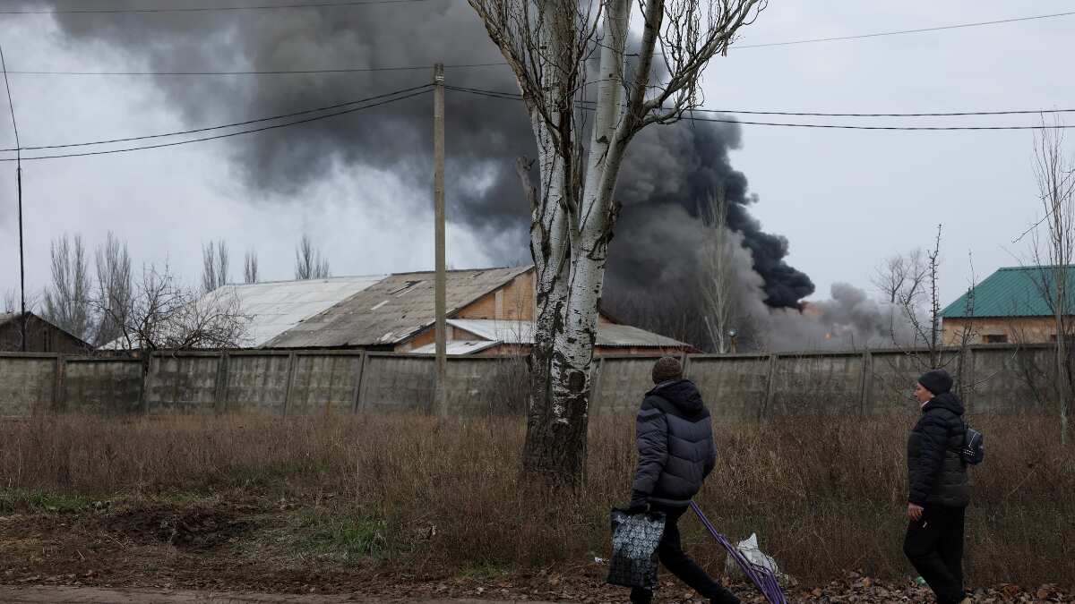 Missile hits reported from across Ukraine on Christmas Day even as Putin says he is open to talks