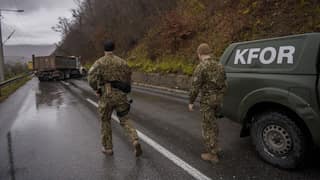 Amid fresh tensions, shots fired near NATO patrol in Kosovo