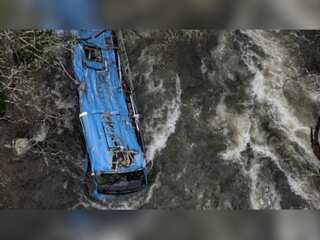 Spain: Six dead, two injured after bus falls off the bridge, rescue operation underway