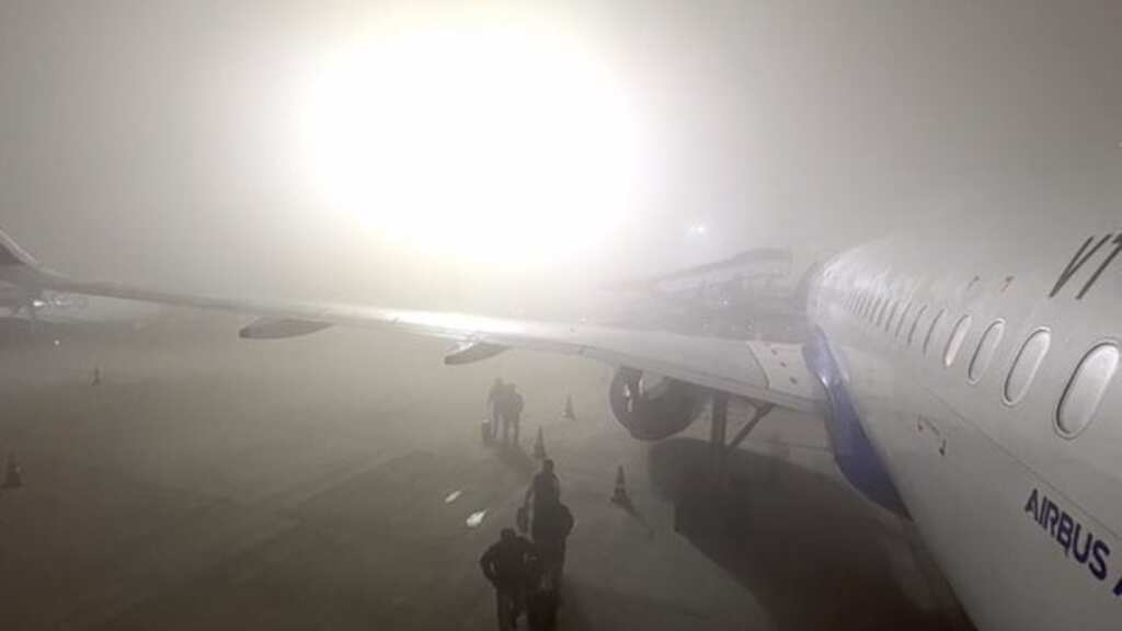 Delhi: At least 100 flights delayed, two diverted as heavy fog envelops the capital